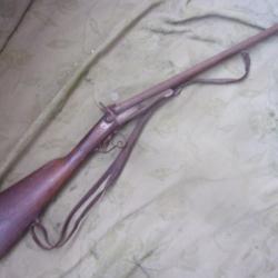 fusil &agrave; broche type lefaucheux canons 74,2 cm