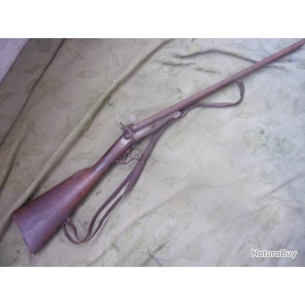 fusil � broche type lefaucheux canons 74,2 cm