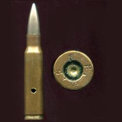 .308 NATO - 7.62 x 51 OTAN - int&eacute;ressante et rare production du CHILI - marquage : F  NA TO 65