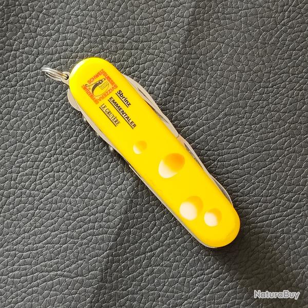 Victorinox Le Gruy�re Sbrinz Emmentaler canif couteau Officier Suisse multilames plaquettes jaunes
