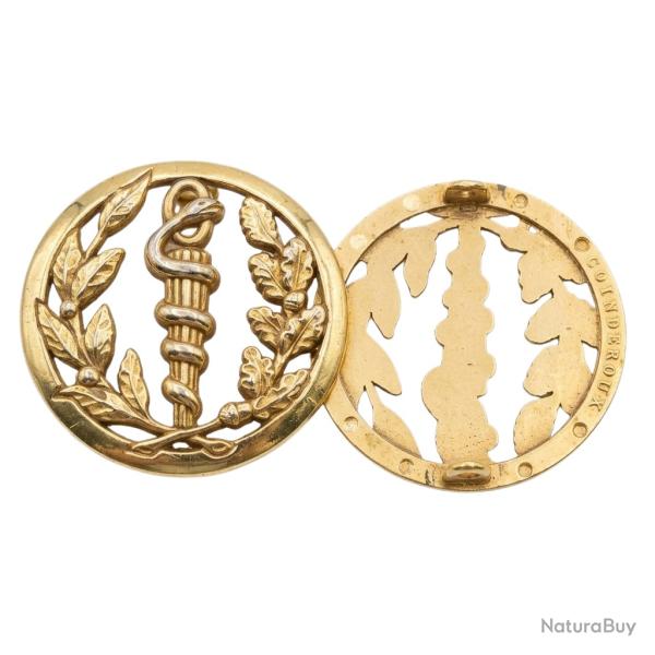Insigne de b�ret des services de sant�  - Fabricant Coinderoux