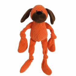 Jouet Peluche Velours pour Chien Orange 36cm