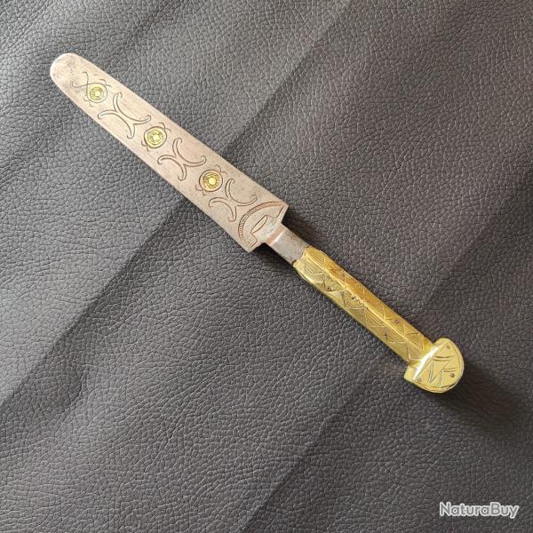 Ancien couteau droit Rituel Africain Circoncision 1940 (?)