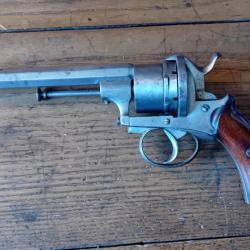 revolver &agrave; broche  lefaucheux cal 10 mm