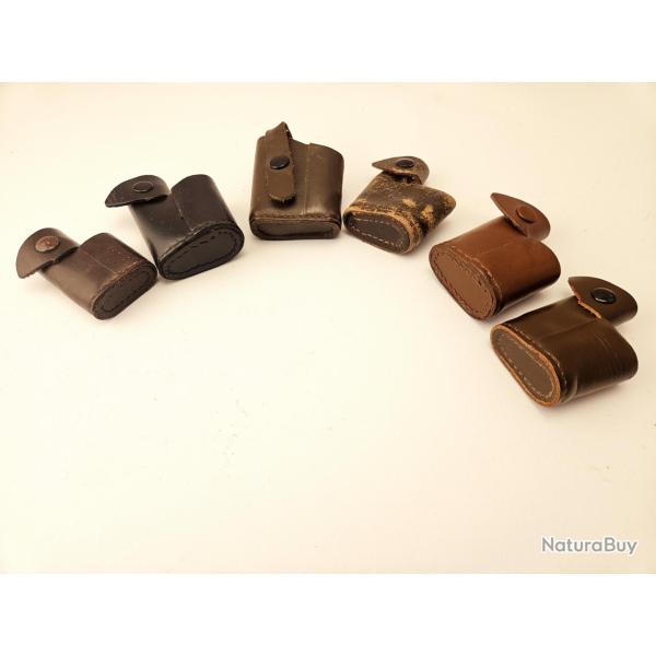 Housse de Protection en Cuir pour Tunnel de Guidon K31 avec Dioptre W+F Berne