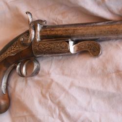 Pistolet de braconnier vers 1860