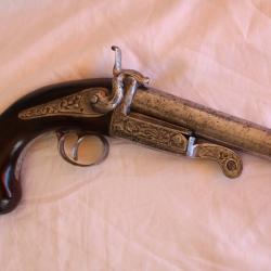 Pistolet de braconnier vers 1860