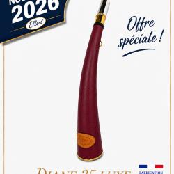 ELLESS - Sans Pavillon 35 cm Gain&eacute;e Bordeau "DIANE 35 LUXE" - Embout Magnum - EXCLUSIVITE ELLESS