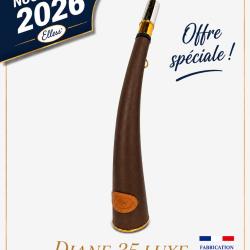 ELLESS - Sans Pavillon 35 cm Gain&eacute;e Marron "DIANE 35 LUXE" - Embout Magnum - EXCLUSIVITE ELLESS !