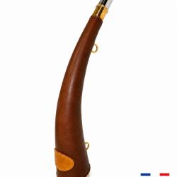 ELLESS - Sans Pavillon 35 cm Gain&eacute;e Marron "DIANE 35 LUXE" - Embout Magnum - EXCLUSIVITE ELLESS !