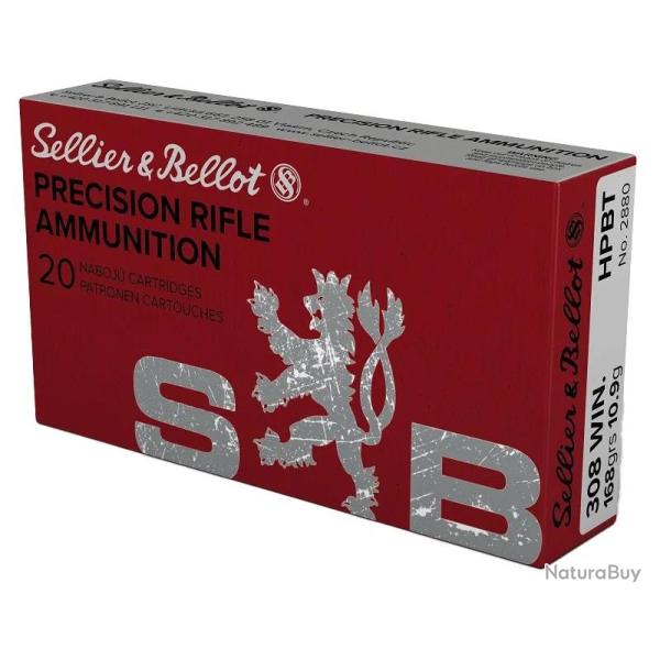 Balles Sellier & Bellot HPBT 308 Win 168gr