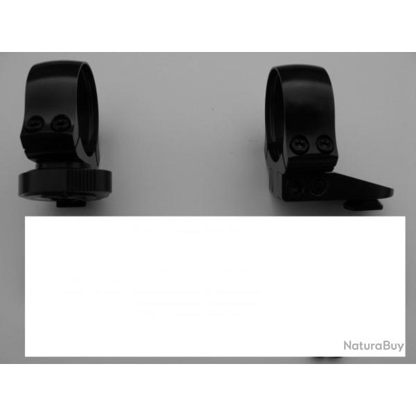 Parties hautes de montage pivotant avec colliers de 30 mm, pour Mauser K98