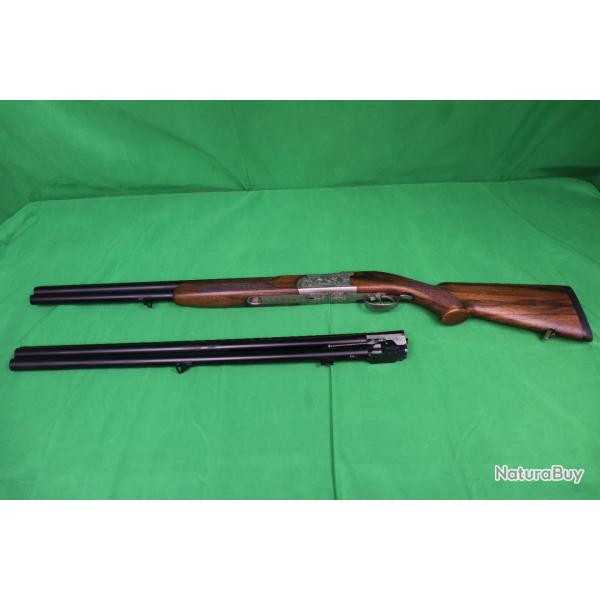Fusil superpos� Verney Carron Sagittaire Polynox Classique 12/76 + Canon Becassier 12/70