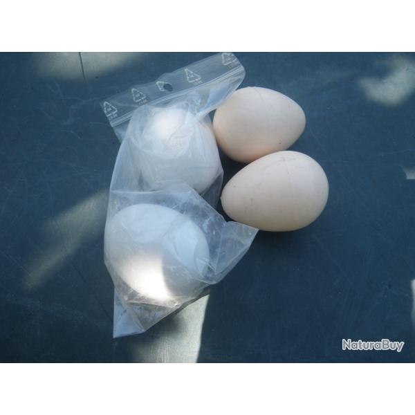 FAUX OEUFS POUR PIEGEAGE LOT DE 4