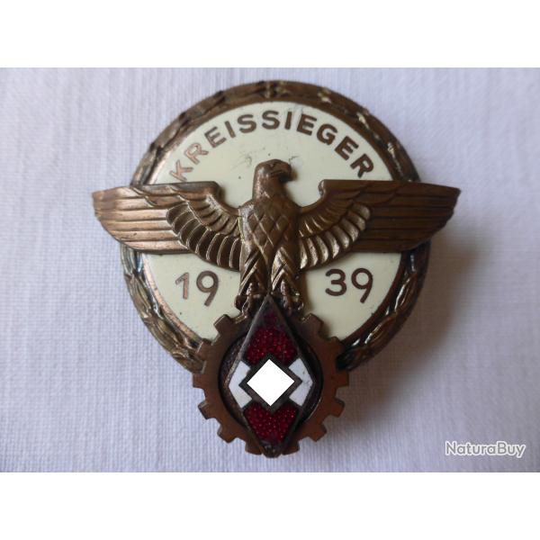 bel insigne KREISSIEGER 1939 100% authentique