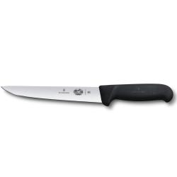 Victorinox 5.5503.18 Couteau &agrave; saigner/d&eacute;couper lame 18 cm manche fibrox noir