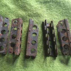 LOT DES 5 LAME CHARGEURS CLIPS POUR LEE ENFIELD