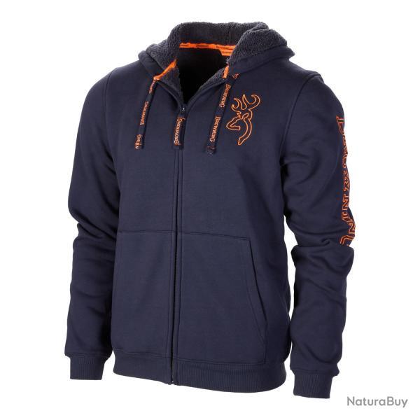 VENTE FLASH -40% SWEAT BROWNING BLEU MARINE