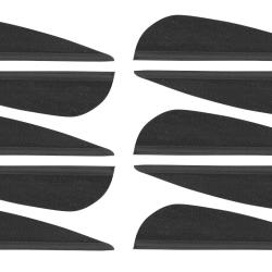 10 PLUMES PLASTIQUE PARABOLIQUES