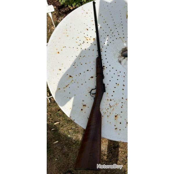 CARABINE 9 MM TYPE FLOBERT SANS CULASSE NI EXTRACTEUR