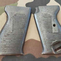 Paire de plaquettes en T&ocirc;le pour Pistolet P38  fin de guerre (26)