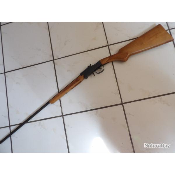 carabine de jardin 9mm flobert braconnier pliante � chien quasi neuve ouverture dessous fusil