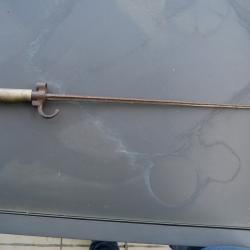 Ba&iuml;onnette 1886 de LEBEL poign&eacute;e Maillechort et quillon long, sans fourreau