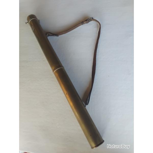carquois ancien en laiton