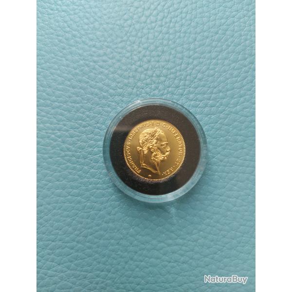Pi�ce Or 4 Florins 1892 - 10 Francs Autriche Fran�ois Joseph 1er