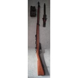 A saisir :Magnifique Ensemble Carcano M91 Long (Terni) Mono-matricule Canon Miroir + Ba&iuml;onnette 1942