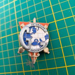 Insigne 28 &egrave;me groupe g&eacute;ographique