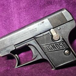 Lignose Einhand Modell 2A calibre 6,35 Browning - Pistolet allemand rare mono-matricule - cat&eacute;gorie