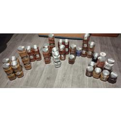 Pigments ocre peinture lot chaux ciment pl&acirc;tre 53 pots