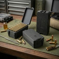 Bo&icirc;te rde stockage de munitions .357 Magnum / .38 Special - 50 cartouches