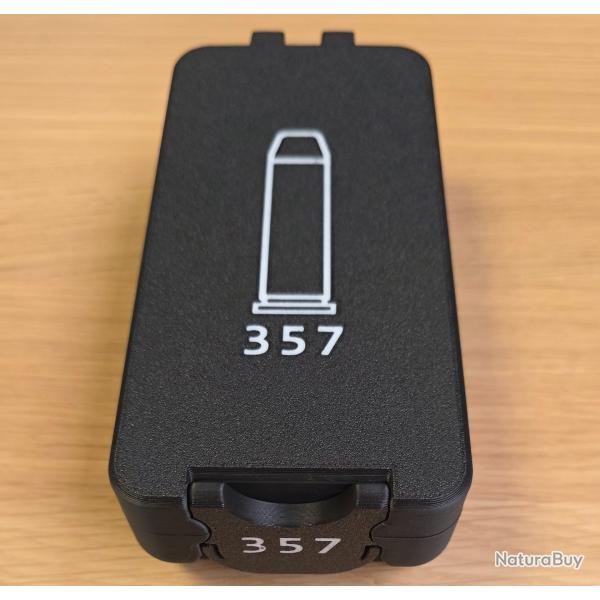 Bo�te de stockage de munitions .357 Magnum / .38 Special - 50 cartouches