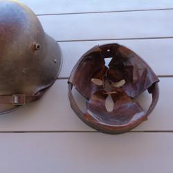 Int&eacute;rieur cuir pour casque Allemand stahlhelm Mle. 16