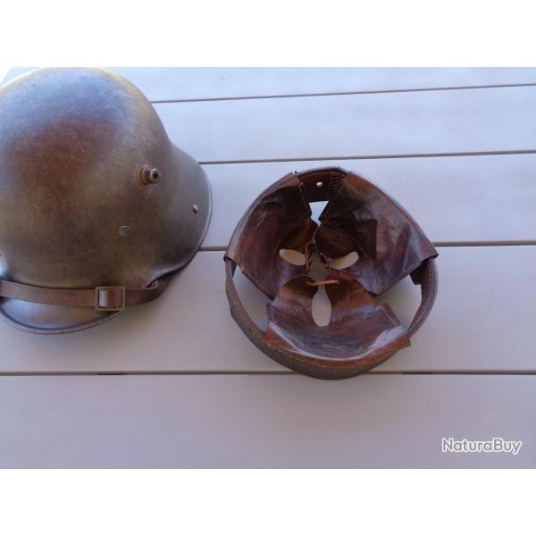 Int�rieur cuir pour casque Allemand stahlhelm Mle. 16