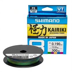 Tresse SHIMANO Kairiki SX8 Multicolore 300m &Oslash; 0.06mm