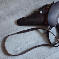 1934 Holster / &eacute;tui de revolver Suisse 1882, 1882/29 + bretelle