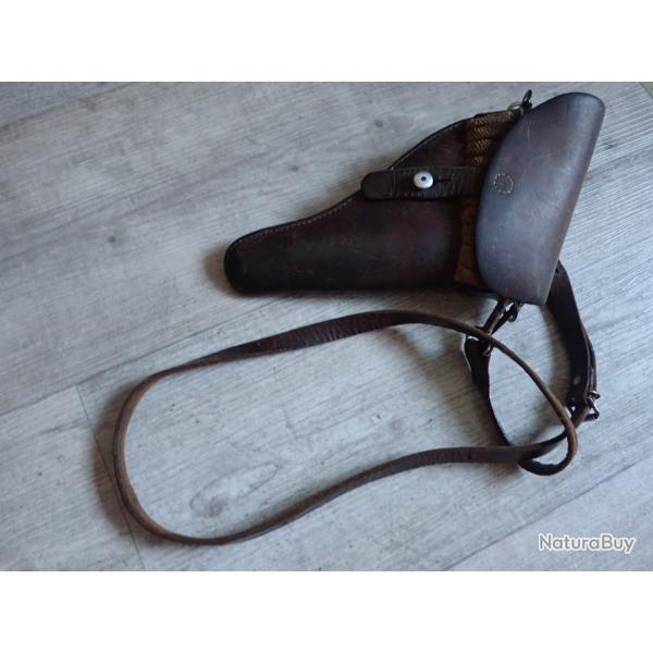 1934 Holster / �tui de revolver Suisse 1882, 1882/29 + bretelle