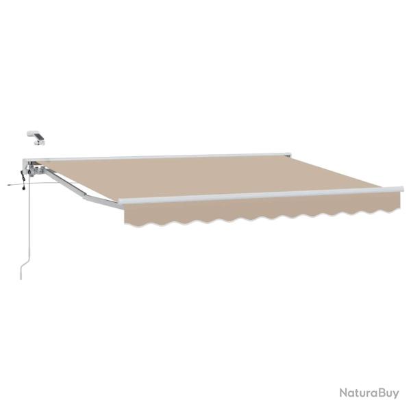 Auvent r�tractable �lectrique Beige et blanc 2,5 x 2 m