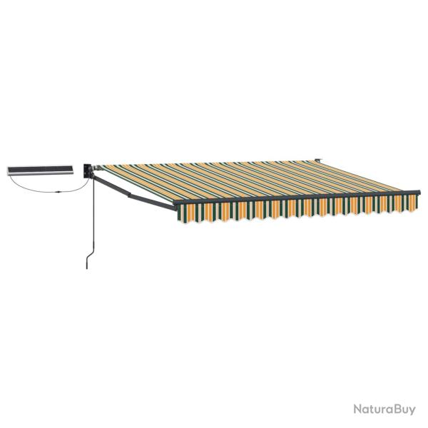 Auvent r�tractable �lectrique Vert, Jaune, Anthracite 3 x 2,5 m