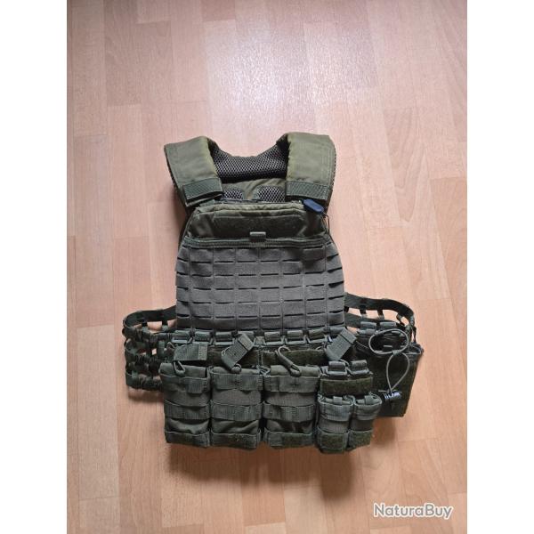 Gilet tactique tactec 5.11 airsoft etc porte plaques