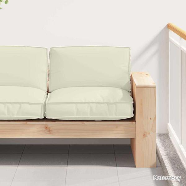 Coussin Cr�me 80 x 80 x 12 cm Tissu Oxford
