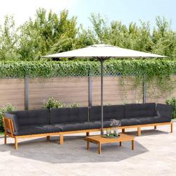 Salon palette de avec coussins 5pcs bois d'acacia massif