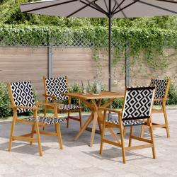 Ensemble &agrave; manger de jardin 5 pcs Bois d'acacia solide