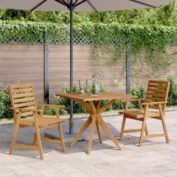 Ensemble &agrave; manger de jardin 3 pcs Bois d'acacia solide