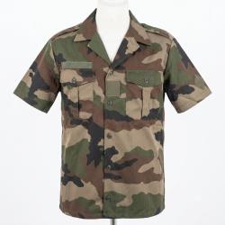 Chemise manche courte centre europe arm&eacute;e fran&ccedil;aise taille 39/40 militaires Taille civile m&eacute;dium