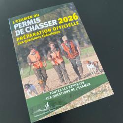 Livre &laquo;&nbsp;L'examens du permis de chasser 2026&nbsp;&raquo;