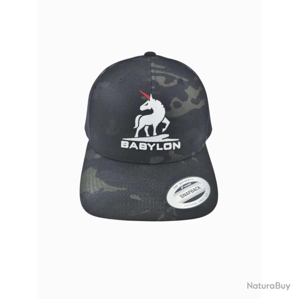 Casquette Babylon Fishing Camou Orange Camouflage